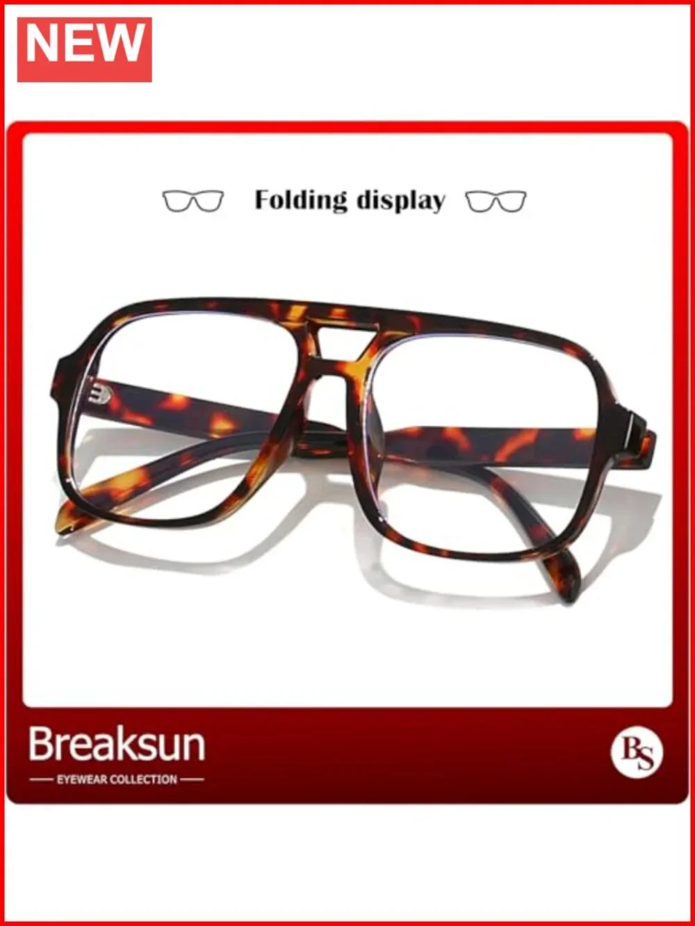 Oversized Square Aviator Blue Light Blocking Glasses Acetate Frame